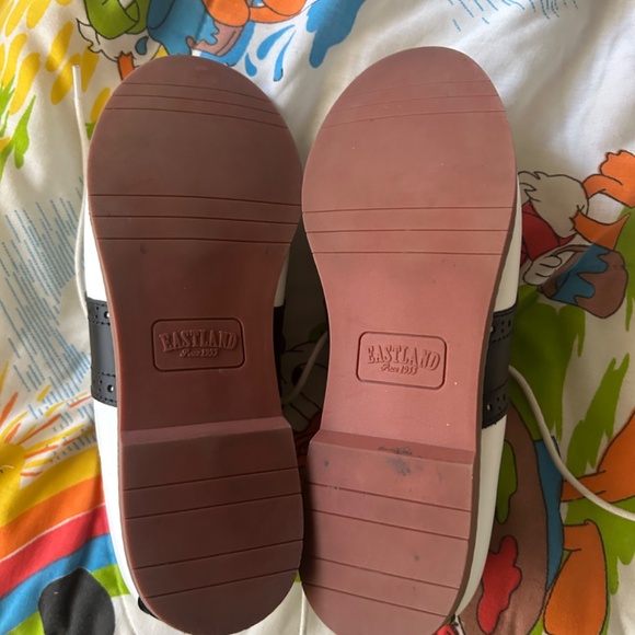 Eastland Saddle Shoes Women's 7.5 Leather Memory Foam Vintage 1950s Shoes Swing - Picture 7 of 8